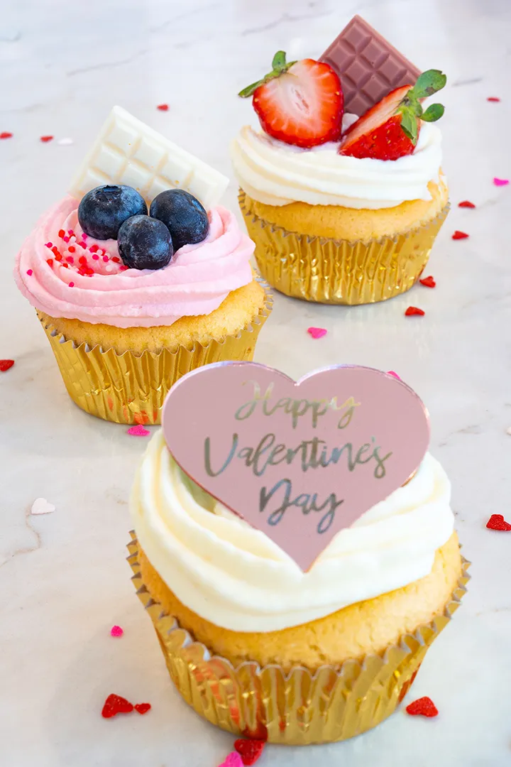 valentine hokkaido cupcakes set
